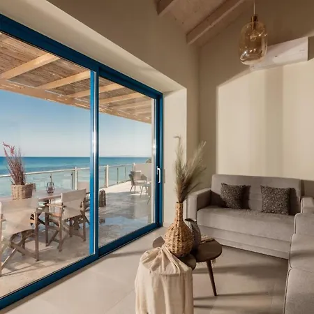 Beach-front Zakynthos - Bleu - 3 Bedrooms | Stunning Panoramic Sea Views - Modern Furnishings 빌라 아르가시