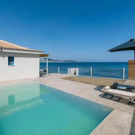 Beach-front Zakynthos - Bleu - 3 Bedrooms | Stunning Panoramic Sea Views - Modern Furnishings Villa *