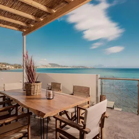 Beach-front Zakynthos - Bleu - 3 Bedrooms | Stunning Panoramic Sea Views - Modern Furnishings *