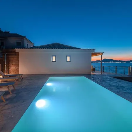 Beach-front Zakynthos - Bleu - 3 Bedrooms | Stunning Panoramic Sea Views - Modern Furnishings Villa
